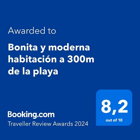 Bonita Y Moderna Habitacion A 300M De La Playa-2