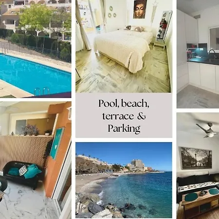 Piscina, Playa, Terraza Y Parking En Benalmadena-2